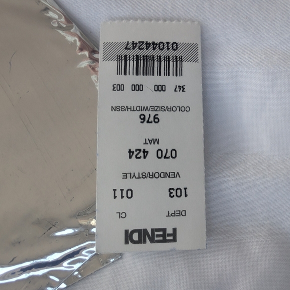 Fendi Vintage Blue Embroidered Bag with Snake Print Strap - Picture 9 of 9